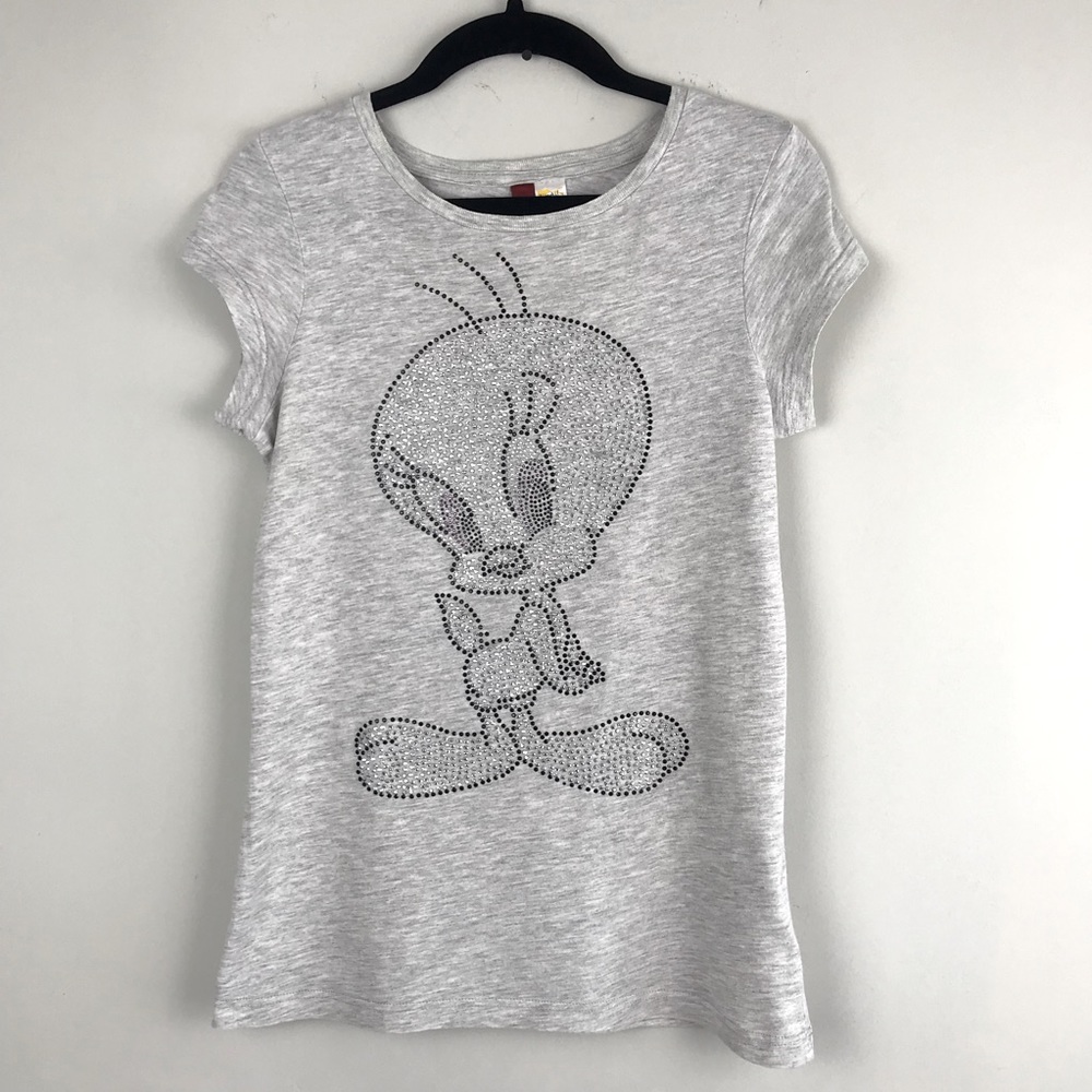Divided By H&M || Bling Jeweled Tweety Bird T-Shirt Size 2